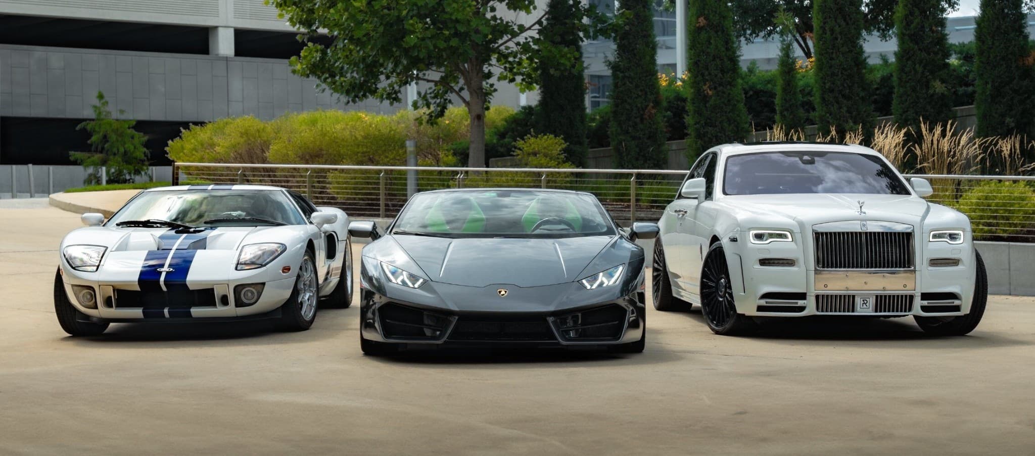 Luxury dealership vehicles